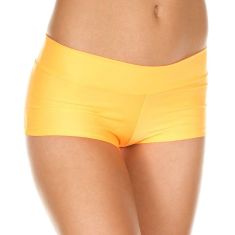 Matte Booty Shorts, Neon Orange